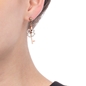 On Key Rose Gold Plated Short Earrings-